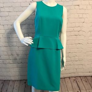 Teal Anne Taylor Loft Peplum Dress